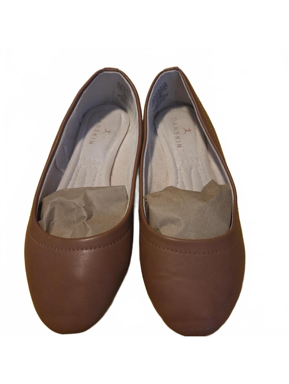Danskin Brown Ballet Flats Shoes, Womens Size8